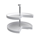 REV A SHELF : Polymer Pie-Cut 2-Shelf Lazy Susan for Corner Base Cabinets