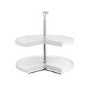 REV A SHELF : Polymer Pie-Cut 2-Shelf Lazy Susan for Corner Base Cabinets