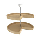 REV A SHELF : Polymer Pie Cut 2-Shelf Lazy Susan for Corner Base Cabinets