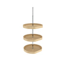REV A SHELF : Polymer D-Shape 3-Shelf Lazy Susans for 38" H Corner Wall Cabinets