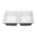 Ceco, Ceco - Doheny 50/50 Undermount Enameled Cast Iron Kitchen Sink (748-UM ) **MUST USE VANCE MOUNTING KIT QN25UM FOR WARRANTY TO BE VALID