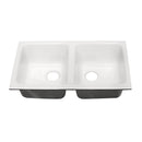 Ceco, Ceco - Doheny 50/50 Undermount Enameled Cast Iron Kitchen Sink (748-UM ) **MUST USE VANCE MOUNTING KIT QN25UM FOR WARRANTY TO BE VALID