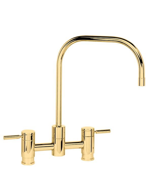 Waterstone Fulton Bridge Faucet MODEL NO. 7825 UNLACQUERED POLISHED BRASS – UPB*