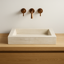 Light Travertine Marble Sink