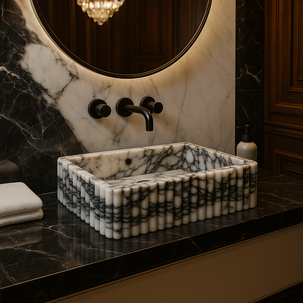 Calacatta Viola Marble Sink