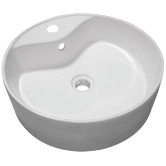Continental, Cone - Porcelain Vessel with Faucet Mount