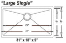 Metroplace, MetroPlace - 18 Gauge R20 Single Bowl