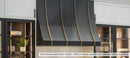 Stoll Industries Hood H06 Matte Black with Stained Brass Banding