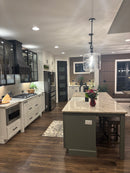 Stoll Industries Metal with Glass Cabinet - Matte Black, Single Door  (Width: 15" - 24" & Height:  30" - 84"), 15"D