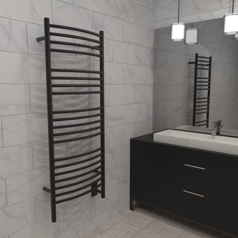 Jeeves Model D Curved 20 Bar Hardwired Towel Warmer