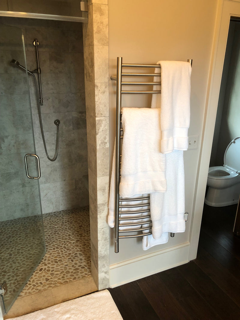 Jeeves Model D Curved 20 Bar Hardwired Towel Warmer