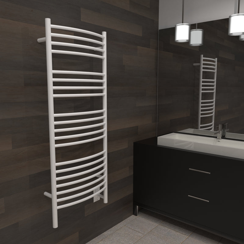 Jeeves Model D Curved 20 Bar Hardwired Towel Warmer