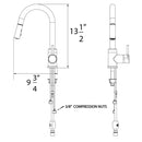 Huntington Brass, Euro Bar/Prep Sink Faucet w/pull down sprayer