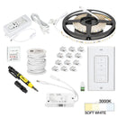 Hardware Resources 16 Ft., 120 Lumens/Ft. 12-volt Accent Output Uno Wireless Controller Tape Light Kit, 1 Zone 1 Area, Single-White, Cool White 4000K