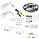 Hardware Resources 16 Ft. 225 Lumens/Ft.. 12-volt Standard Output Quattro Wireless Controller Tape Light Kit, 1 Zone 1 Area, SoFt. White 3000K (Copy)