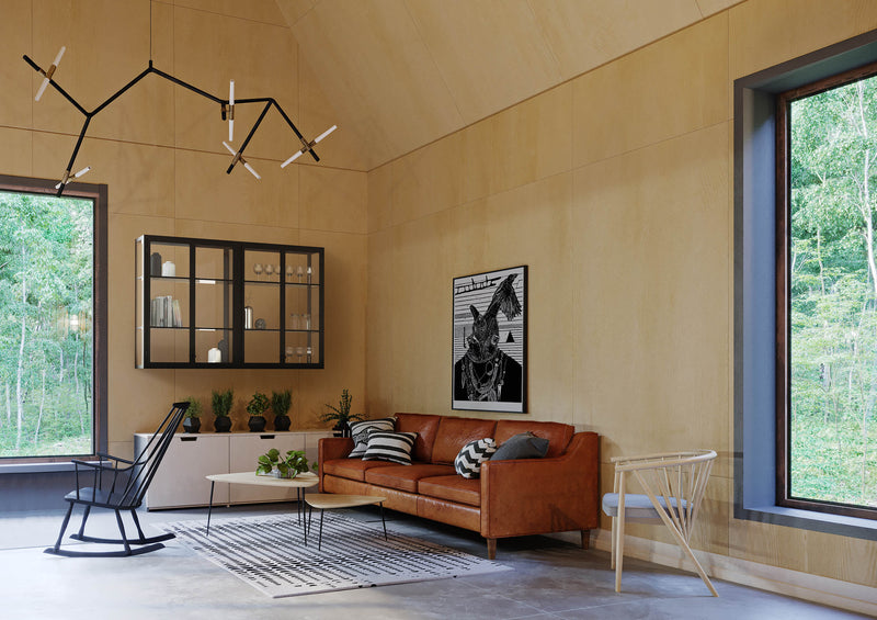 Metal with Glass Cabinet - Matte Black (33" - 48"W and 30" - 54"H), 15"D