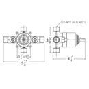 Copper Potter, Rough-in Valve (Required For Certain Shower Items)