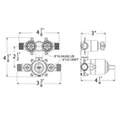 Huntington Brass, Rough-in Valve (Pressure Balance Mixing, Required For Razo Shower Push Button Package)