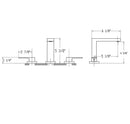 Huntington Brass, Razo Vanity 8 in Spread Tall Spout Faucet