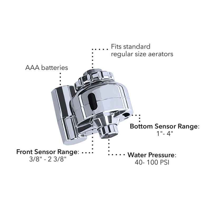 Whitehaus Whitehaus Collection's Eco-Friendly Touchless Faucet Aerator with Smart Sensor