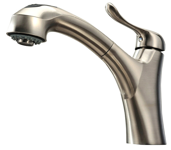 Whitehaus Jem Collection Single Hole/Single Lever Handle Faucet with a Pull Out Spray Head