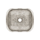 Whitehaus Rectangular Undermount Entertainment/Prep Sink with a Hammered Texture Surface