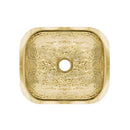 Whitehaus Rectangular Undermount Entertainment/Prep Sink with a Hammered Texture Surface