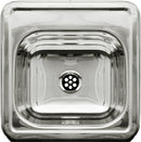 Whitehaus Decorative Square Drop-in Entertainment/Prep Sink with a Smooth Surface