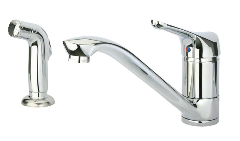 Whitehaus Metrohaus Single Lever Faucet with Matching Side Spray