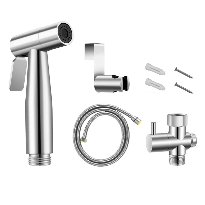 Whitehaus Spahaus Stainless Steel Hand-Held Bidet Sprayer Set