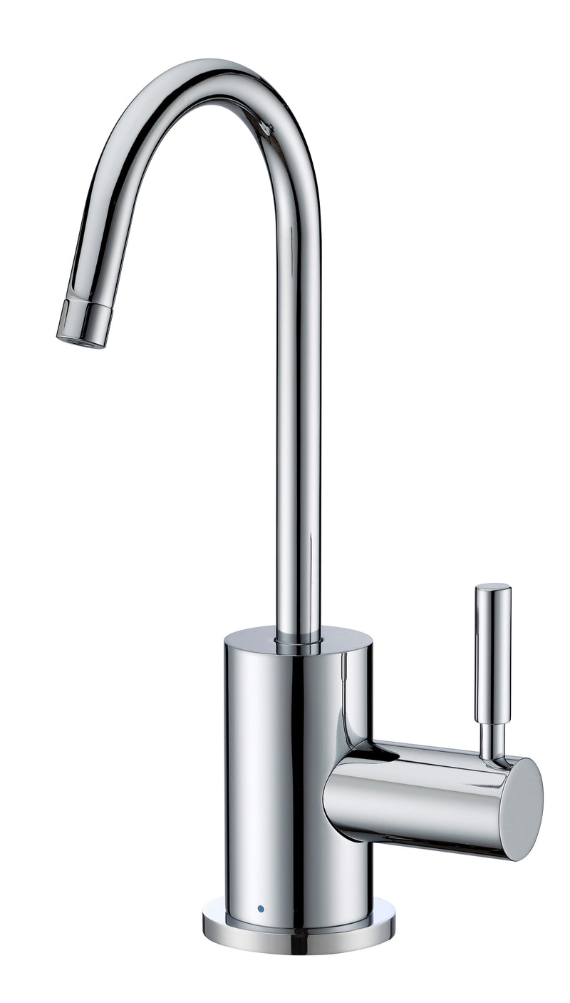 Whitehaus Point of Use Cold Water Drinking Faucet with Gooseneck Swivel Spout