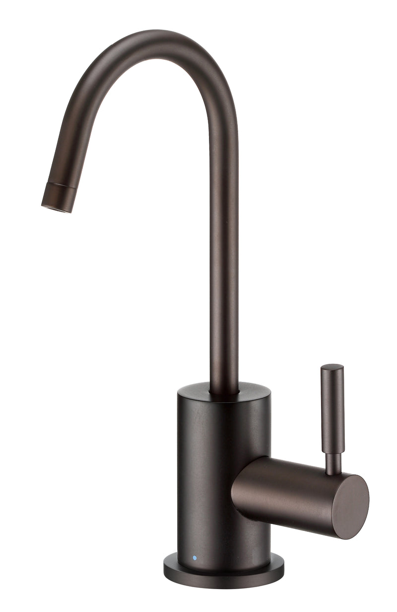 Whitehaus Point of Use Cold Water Drinking Faucet with Gooseneck Swivel Spout