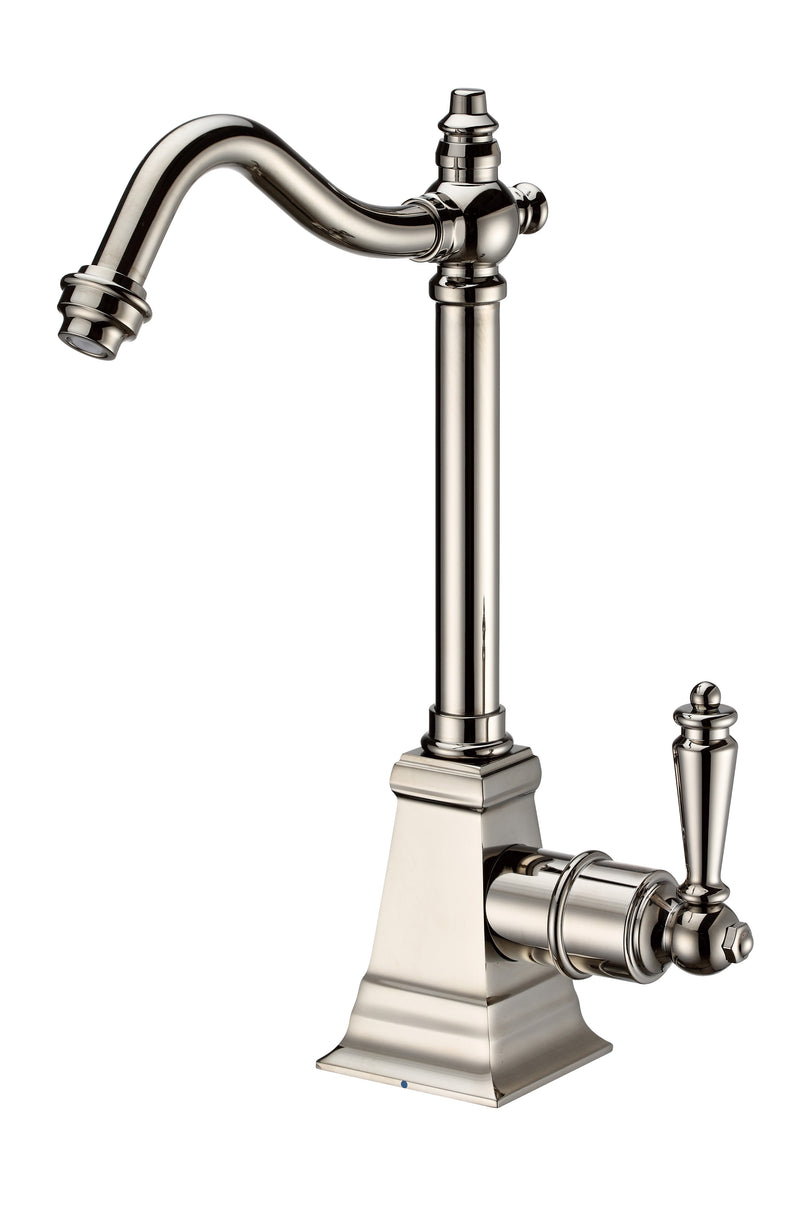 Whitehaus Point of Use Cold Water Drinking Faucet with Traditional Swivel Spout