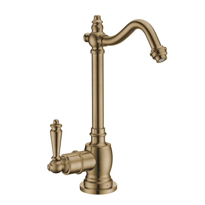 Whitehaus Point of Use Instant Hot Water Drinking Faucet with Traditional Spout