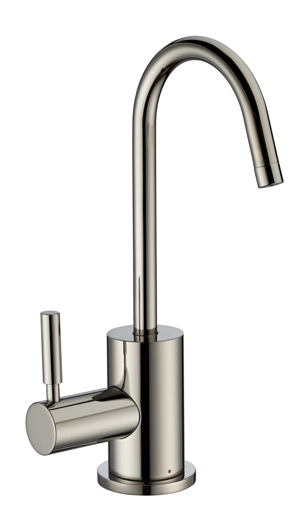 Whitehaus Point of Use Instant Hot Drinking Water Faucet with Gooseneck Swivel Spout