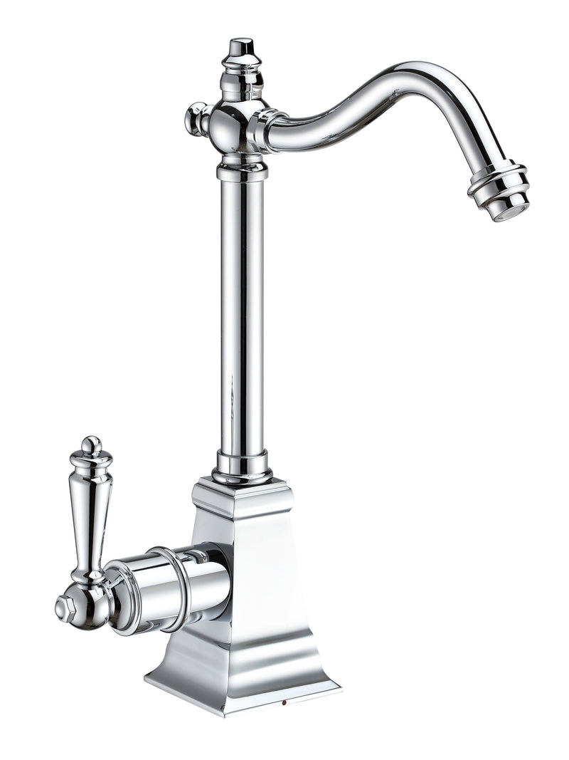 Whitehaus Point of Use Instant Hot Water Drinking Faucet with Traditional Swivel Spout