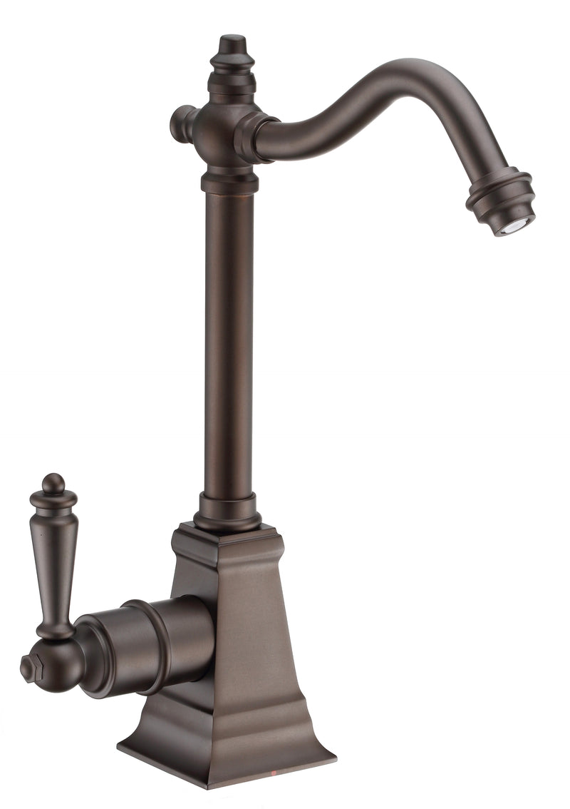 Whitehaus Point of Use Instant Hot Water Drinking Faucet with Traditional Swivel Spout