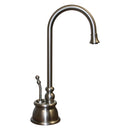Whitehaus Point of Use Instant Hot Water Faucet with Gooseneck Spout and Self Closing Handle