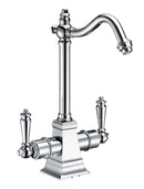 Whitehaus Point of Use Instant Hot/Cold Water Drinking Faucet with Traditional Swivel Spout
