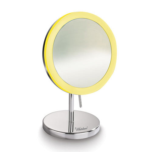 Whitehaus Round Freestanding Led 5X Magnified Mirror