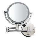 Whitehaus Round Wall Mount Dual Led 7X Magnified Mirror
