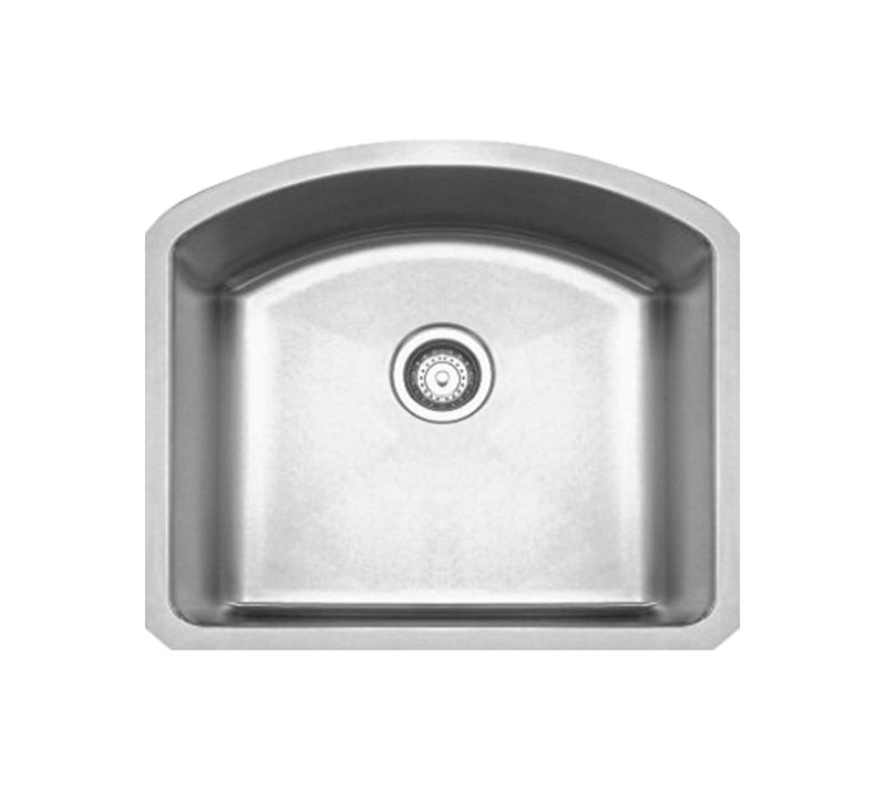 Whitehaus Noah's Collection Brushed Stainless Steel Chefhaus Series Single Bowl Undermount Sink