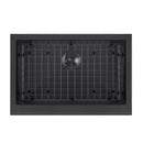 Whitehaus Noah Plus 16 gauge Single Bowl Undermount Sink Set with a seamless customized front Apron