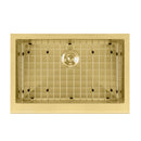 Whitehaus Noah Plus 16 gauge Single Bowl Undermount Sink Set with a seamless customized front Apron