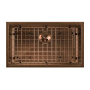 Whitehaus Noah Plus 16 gauge Single Bowl Linen Textured Dual-Mount Sink Set