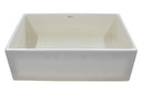 Whitehaus Fireclay 33" Large Reversible Sink with Concave Front Apron on One Side and a Plain Front Apron on the Other