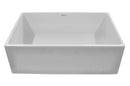 Whitehaus Fireclay 33" Large Reversible Sink with Concave Front Apron on One Side and a Plain Front Apron on the Other