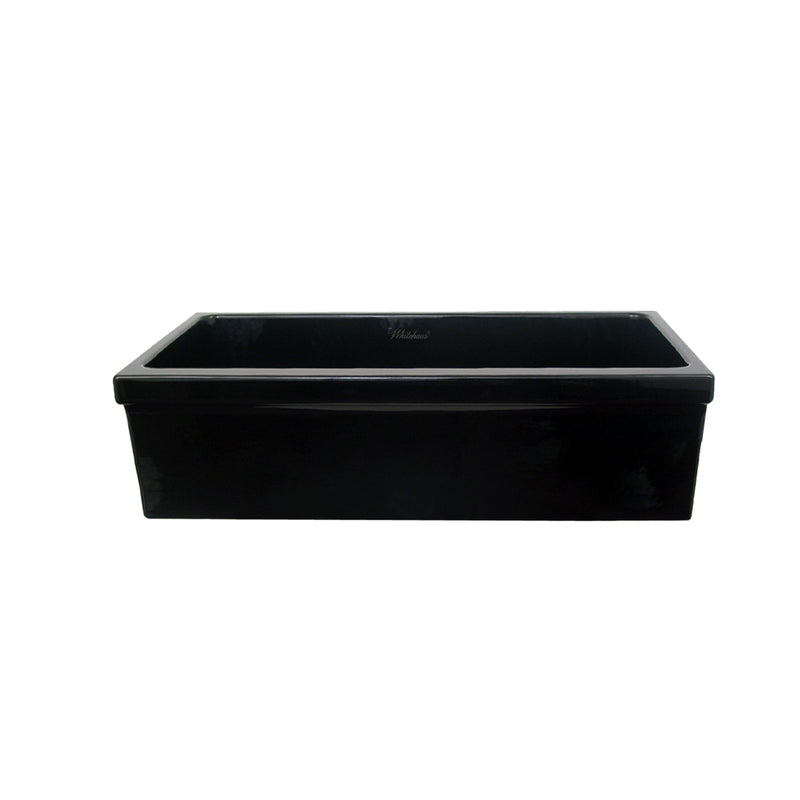 Whitehaus Farmhaus Fireclay Quatro Alcove Large Reversible Sink with Decorative 2 ½" Lip on One Side and 2" Lip on the Opposite Side