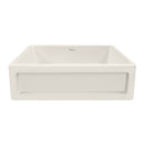 Whitehaus Shakerhaus 33" Reversible Kitchen Fireclay Sink with Shaker Design Front Apron on one Side and an Elegant Beveled Front Apron on the Opposite Side