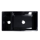 Whitehaus Farmhaus Fireclay Quatro Alcove Large Reversible Sink and Small Bowl with Decorative 2 ½" Lip on Both Sides